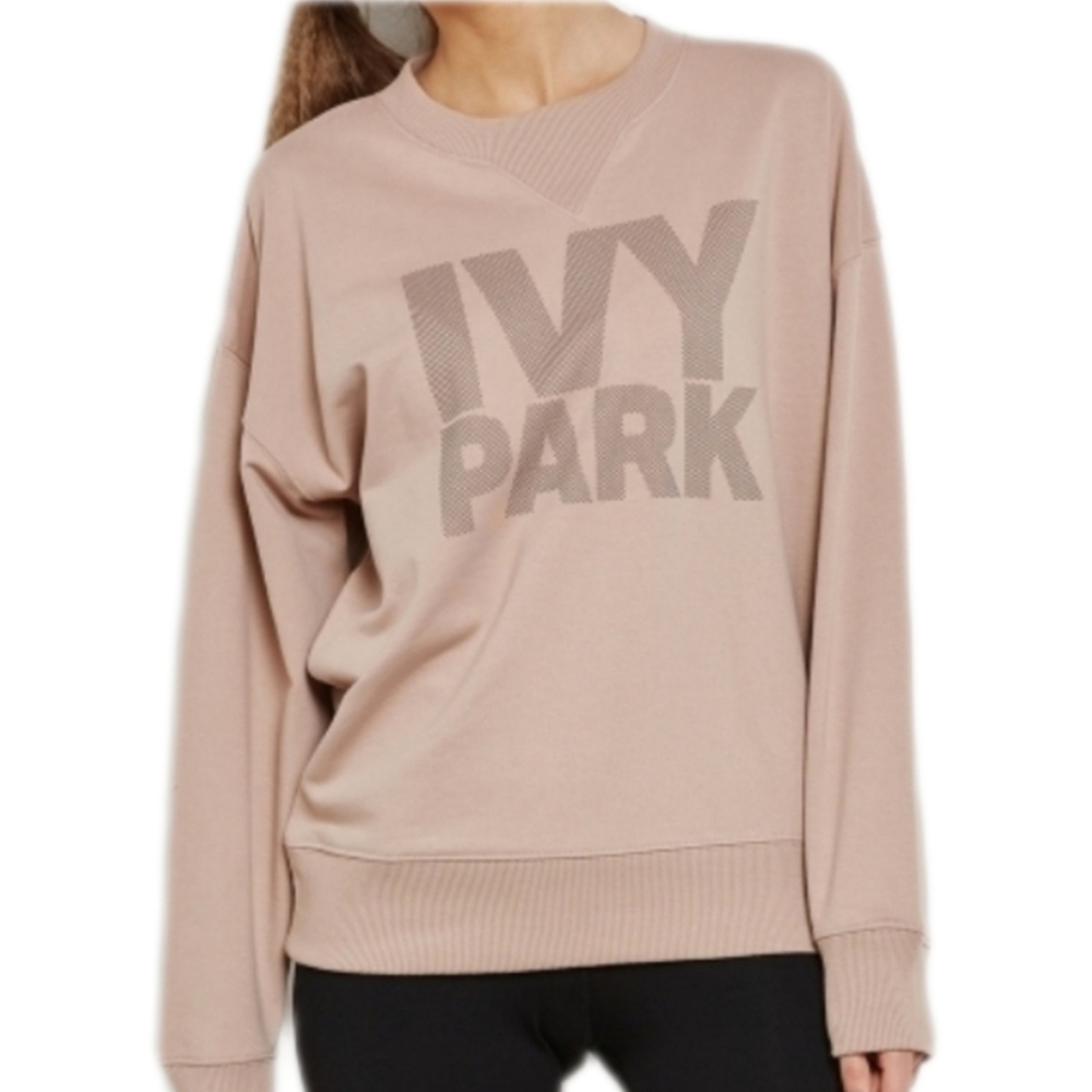 Ivy Park Dotted Logo Taupe XS Sweatshirt